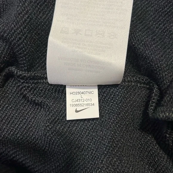 Nike DRI - FIT Black Sweatpants with Tapered Fit - US Men's Large - Picture 13 of 13